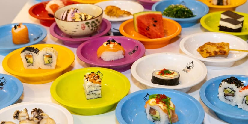 Running sushi v Plzni: 1,5 hod. konzumace asijských pochoutek pro 1 i 2 osoby